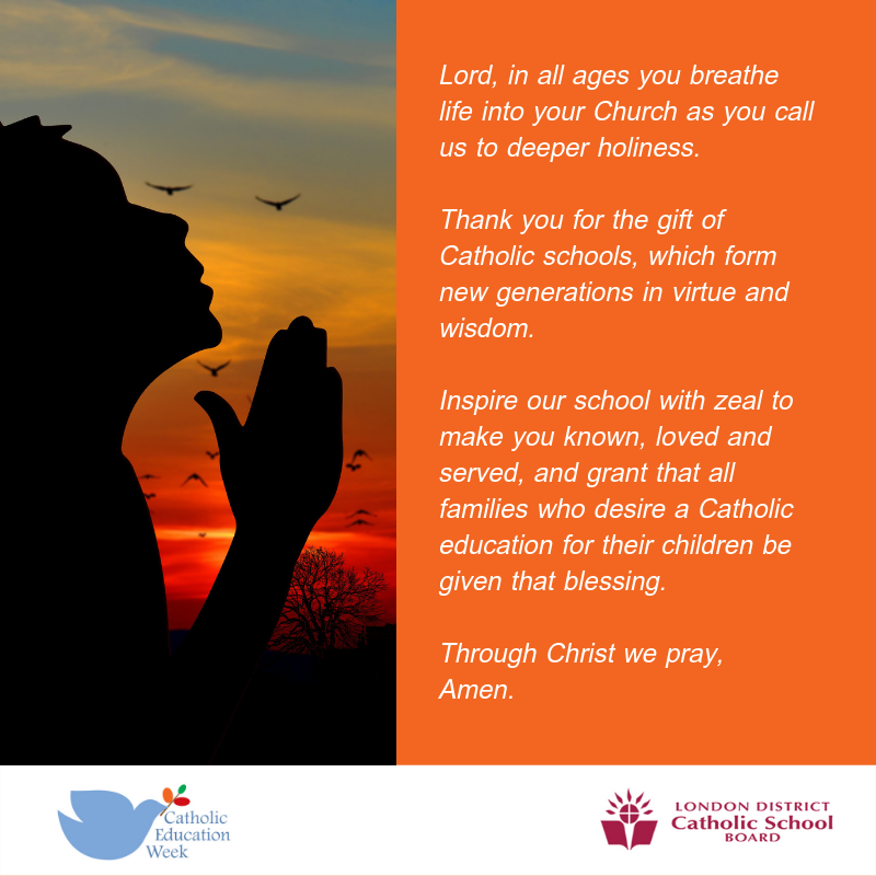 Catholic Education Week Prayer 4